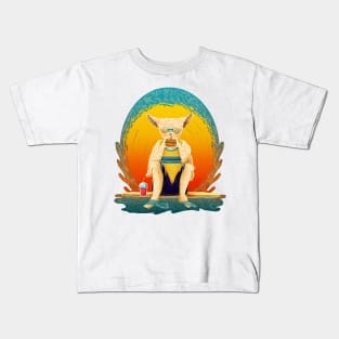 Fox Fennec Surfer Kids T-Shirt